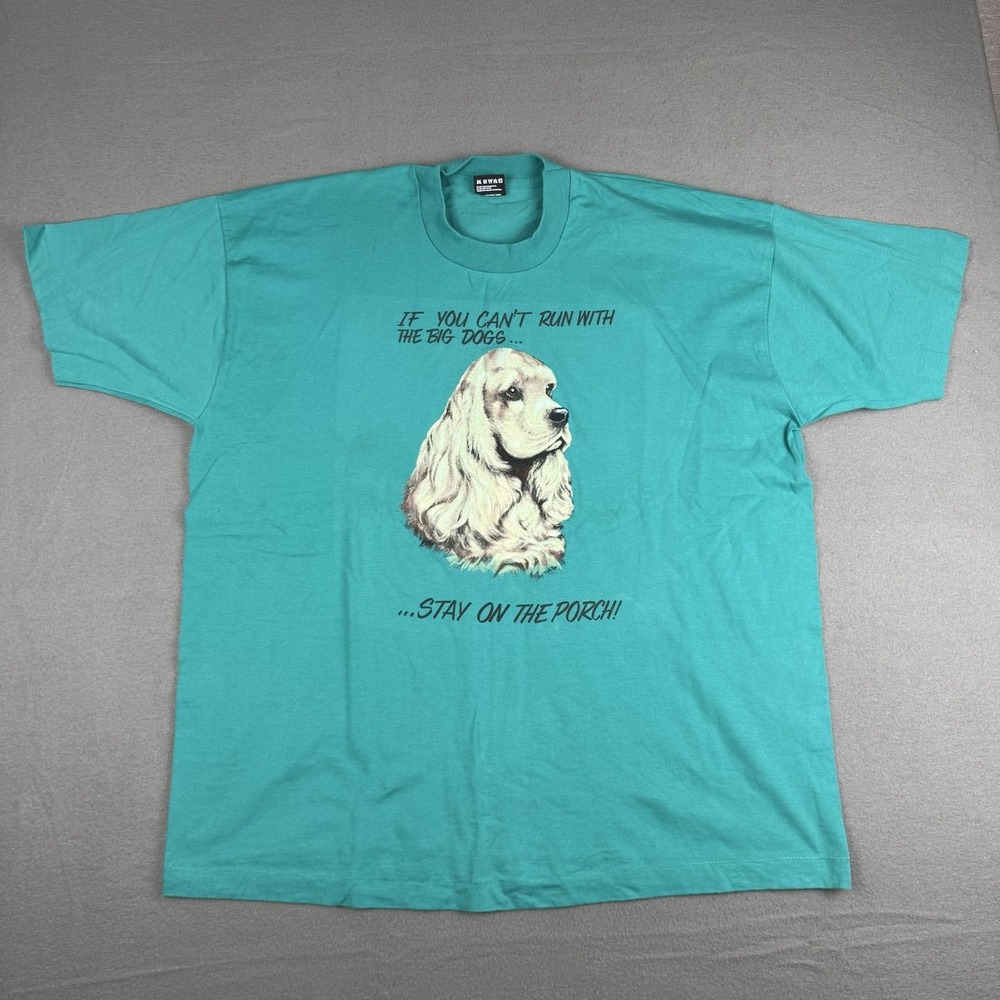 If You Can't Run With The BIG DOGS Stay On The Porch Mens Shirt Extra 2XL USA